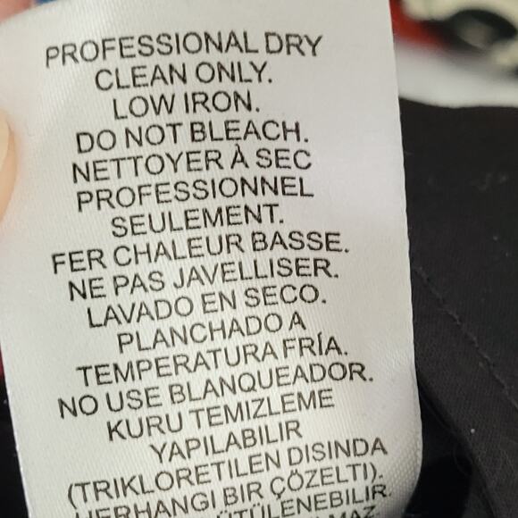 Tibi Anson Stretch Buckled Hem Black Pants Ankle Casual 6 - Picture 6 of 8